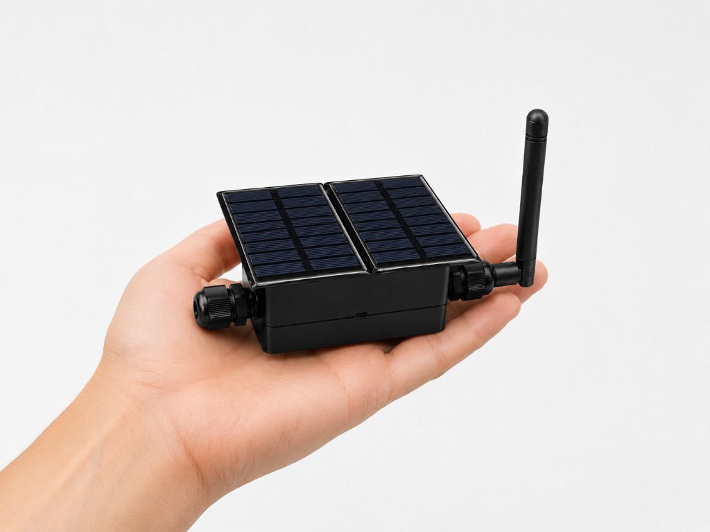 Strix handheld field terminal showing mesh network over mountain terrain at night